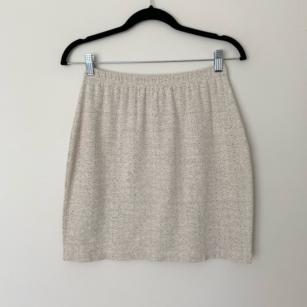 Vintage Cream Mini Skirt